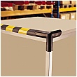 TRAFFIC-LINE Yellow/Black Adhesive Impact Protection For Edges - 5 Metres