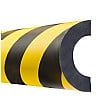 TRAFFIC-LINE Yellow/Black Adhesive Impact Protection For Pipes - 1 Metre