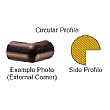 TRAFFIC-LINE Black Adhesive Impact Protection For Corners - Circular