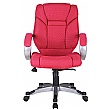 Fiji Fabric Manager Chair - Red