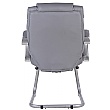 Fiji Leather Faced Visitor Chair - Grey