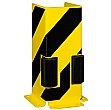 Black Bull Steel Pallet Racking Protectors With Guide Rollers - U Profile