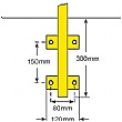 TRAFFIC-LINE Medium Duty Wall Fixed Steel Hoop Guards