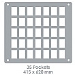Crystal Wall Class/Staff Board 35 Pockets