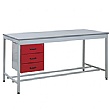 Taurus Utility Workbench With Three Drawer Pedestal