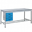 Taurus Utility Workbench With Three Drawer Pedestal