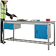 Taurus Utility Workbench With Fixed Cupboard And Drawer