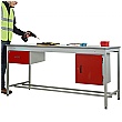 Taurus Utility Workbench With Fixed Cupboard And Drawer