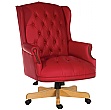 Chairman Red Traditional Manager Chair