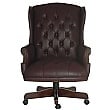 Chairman Burgundy Traditional Manager Chair