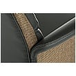 Elegance High Back Leather Look Executive Chair Black