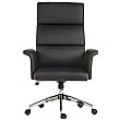 Elegance High Back Leather Look Executive Chair Black