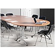 NEXT DAY Unite Semi Circular Chrome Folding Tables