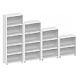 Commerce II White Office Bookcases