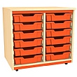 Splash Double Column 12 Tray Storage Unit