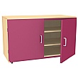 Splash Wooden Cupboard with Coloured Doors