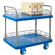 Proplaz Super Silent Two Tier Trolley with Wire Surround