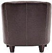 Paisley Bonded Leather Tub Chair