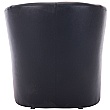 Brighton Black Bonded Leather Tub Chair