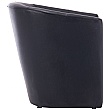 Brighton Black Bonded Leather Tub Chair