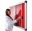 Eco-Sound Acrylic Sliding Door Tamperproof Blazemaster Noticeboards