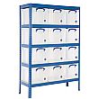 Industrial Shelving Bay With 12 x 35 Litre Really Useful Boxes