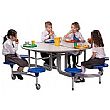 Oval Graduate 8 Seat Folding Dining Units