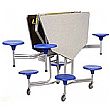 Octagonal Graduate 8 Seat Folding Dining Units