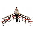 Oval Communicator 12 Seat Folding Dining Units