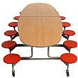 Oval Communicator 12 Seat Folding Dining Units