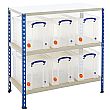 BiG340 Shelving Bay With 6 x 24 Litre Really Useful Boxes