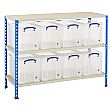 BiG340 Shelving Bay With 8 x 24 Litre Really Useful Boxes