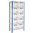 BiG340 Shelving Bay With 10 x 35 litre Really Useful Boxes