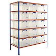 BiG340 Shelving Bay With 15 x 64 litre Really Useful Boxes