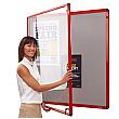 Shield Coloured Frame Tamperproof Noticeboards