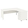 Special Offer - Next Day Vogue White Panel End Combi Desks