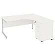 Special Offer - Next Day Vogue White Cantilever Combi Desks