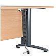 Karbon K5 Rectangular IT Desks With Wooden Mobile Pedestal