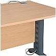 Karbon K5 Rectangular IT Desks With Wooden Mobile Pedestal