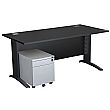 Next Day Karbon K5 IT Desks With Metal Low Mobile Pedestal