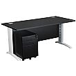 Next Day Karbon K5 IT Desks With 3 Drawer Mobile Metal Pedestal