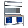 Express Square Tube Workbench Bundle 2 - Beech Worktop