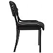 Devonshire Black Frame Stacking Chairs
