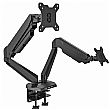 NEXT DAY Karbon G2 Black Dual Monitor Arms