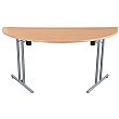 NEXT DAY Karbon Semi Circular Folding Tables