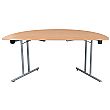 NEXT DAY Karbon Semi Circular Folding Tables