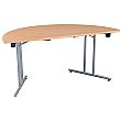 NEXT DAY Karbon Semi Circular Folding Tables