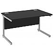 Next Day Eclipse Black Rectangular Cantilever Desks