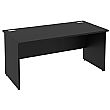 Next Day Eclipse Black Rectangular Panel End Desks