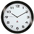 Alba Silent Wall Clock - Black